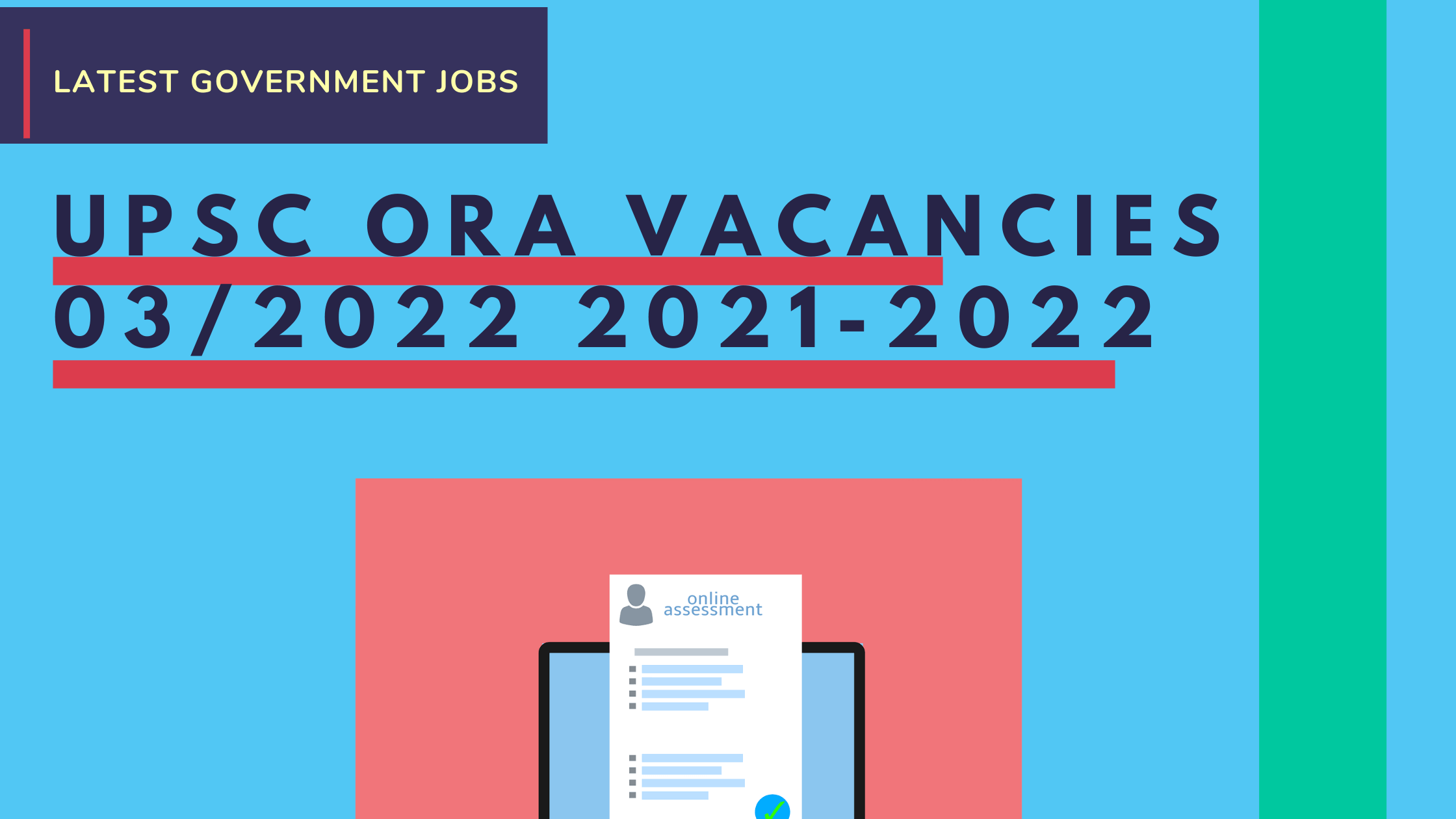 UPSC Invites Online Recruitment For The Posts of Assistant Professors and Store Officers Apply Now latest government jobs
